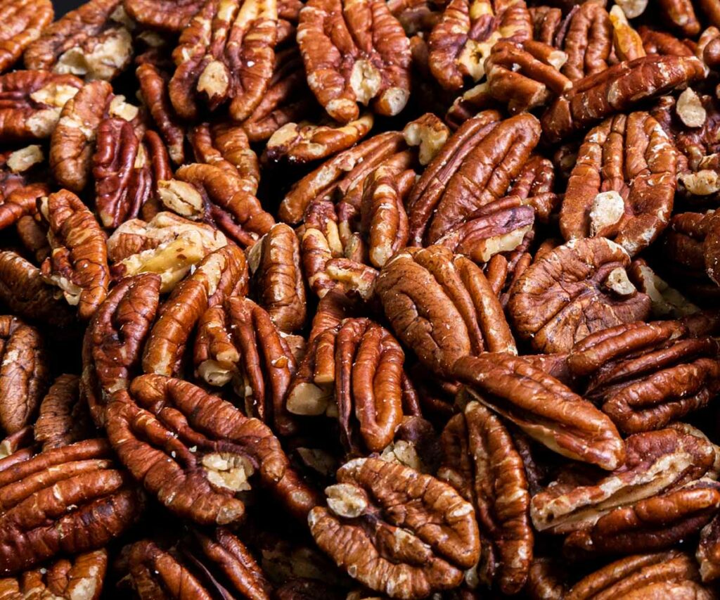 pecannoten gebrand
