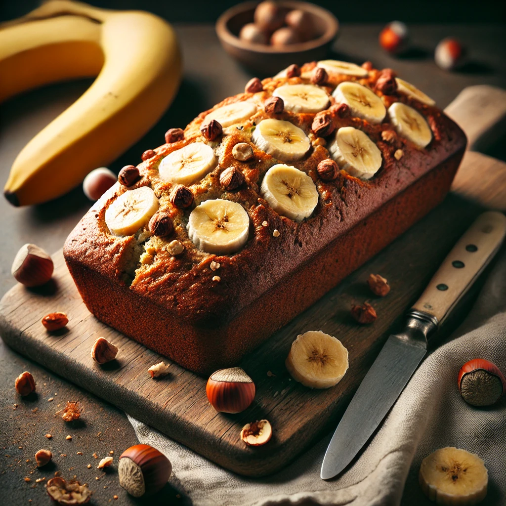 hazelnoot bananen brood
